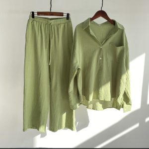 Pista Green Co ord 2 Piece Stiched Dress For Women