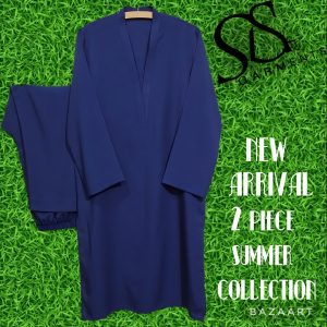 BLUE 2 PIECE STICHED SUIT