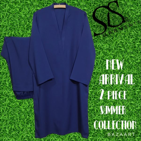 BLUE 2 PIECE STICHED SUIT