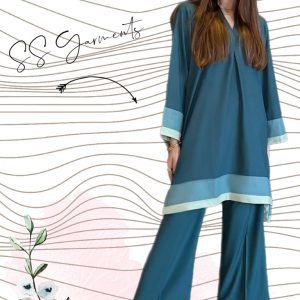 Tourquise 2 Piece Stiched Dress
